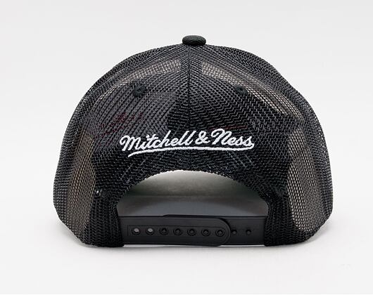 Mitchell & Ness Essential Trucker Snapback Branded Black Cap