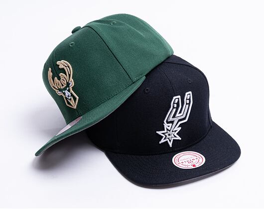 Mitchell & Ness Team Ground 2.0 Snapback Milwaukee Bucks Green Cap