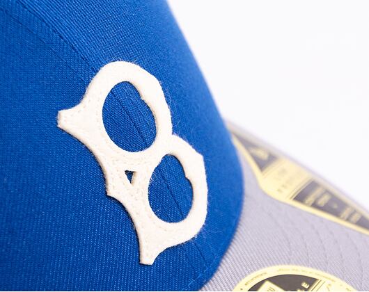 New Era 59FIFTY Low Profile MLB Cooperstown Brooklyn Dodgers Fitted Bright Royal / Grey Cap