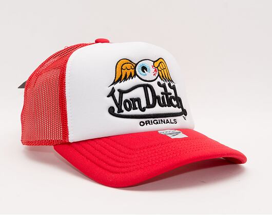 Von Dutch Baker Trucker Foam White/Red Cap