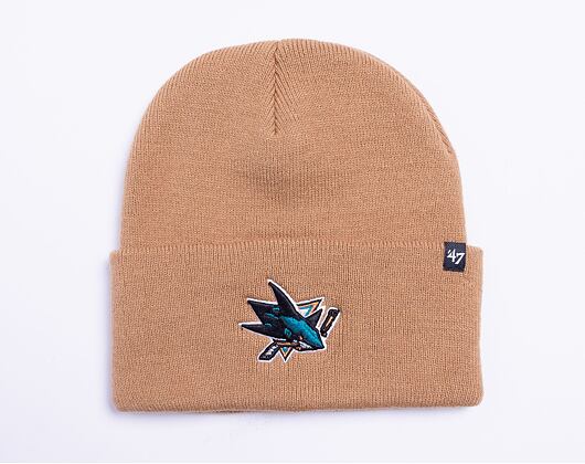 '47 Brand NHL San Jose Sharks Haymaker '47 Cuff Knit Camel Winter Beanie