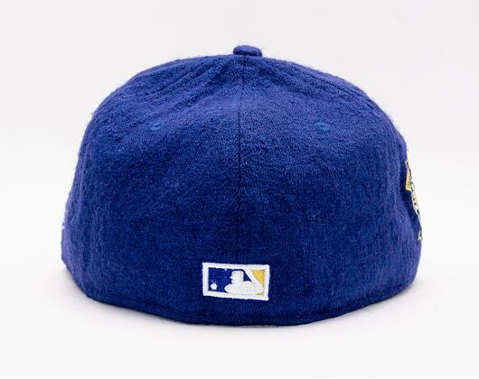 New Era 59FIFTY MLB Wool Milwaukee Brewers Cooperstown Blue Cap