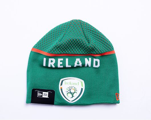 New Era Engineered Skull Beanie Ireland Rugby Green / White