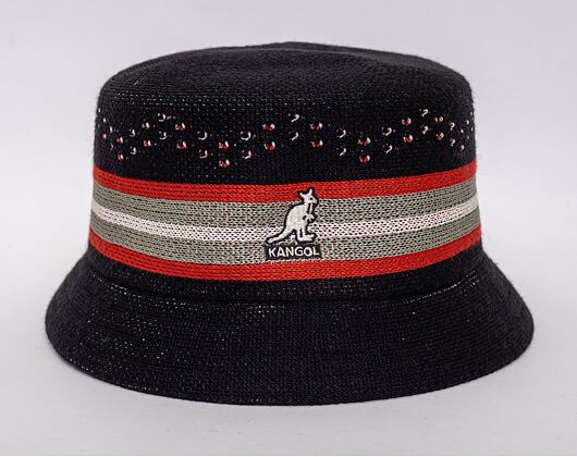 Kangol Slick Stripe Bin Black Hat