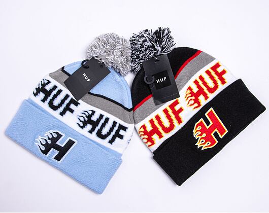 HUF Enforcer Pom Beanie light blue