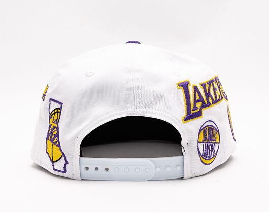 New Era 9FIFTY NBA All Over Patch  White Cap