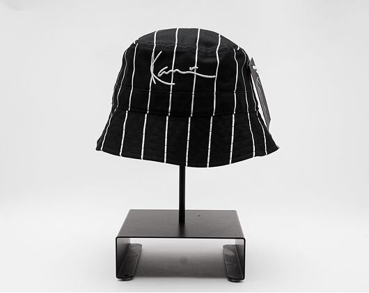 Karl Kani Signature Pinstripe Bucket Hat black/white