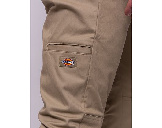 Dickies Slim Skinny Double Knee Khaki Pants