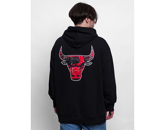 New Era Infill Team Logo Oversized Hoody Chicago Bulls Black / Red