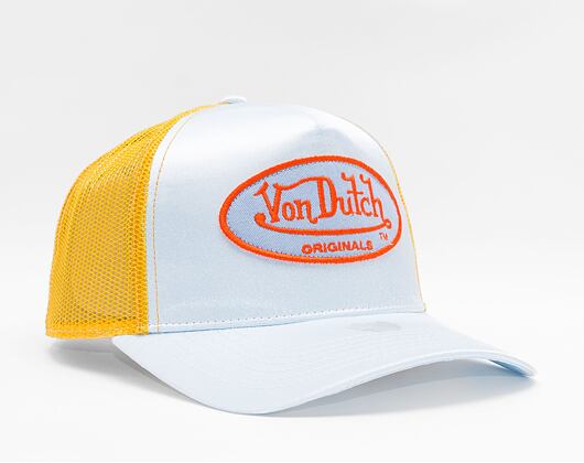 Von Dutch Trucker Cary Satin Lt.Blue/Gold Cap