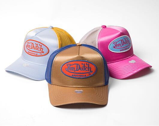 Von Dutch Trucker Cary Satin Gold/Blue Cap