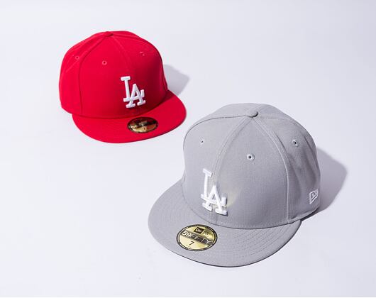 New Era 59FIFTY Los Angeles Dodgers Basic Grey Cap