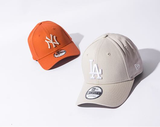 New Era 9FORTY MLB League Essential Los Angeles Dodgers Stone / Optic White Cap