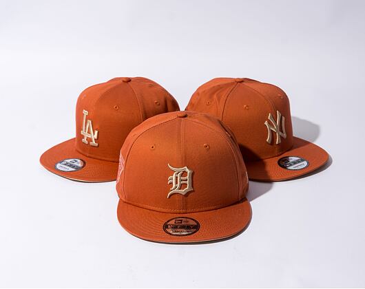 New Era 9FIFTY MLB Side Patch Detroit Tigers Redwood / Oat Milk Cap