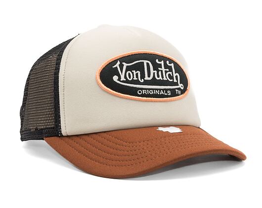 Von Dutch Trucker Tampa Foam Beige/Brown Cap