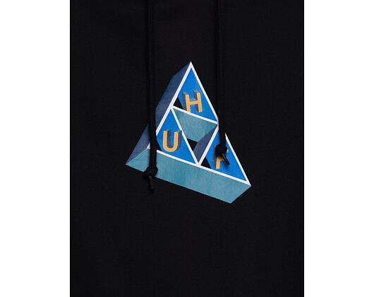 Mikina HUF Based Triple Triangle Hoodie Black