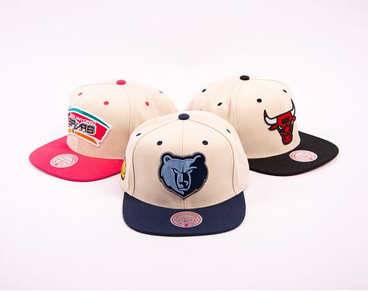 Kšiltovka Mitchell & Ness NBA Sail 2 Tone Snapback Memphis Grizzlies Off White