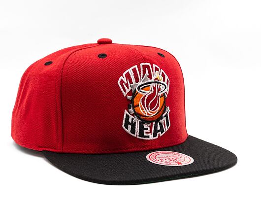 Kšiltovka Mitchell & Ness NBA Breakthrough Snapback Hwc Miami Heat Red