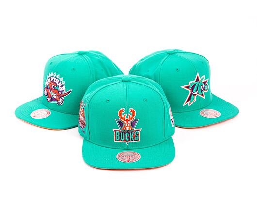 Kšiltovka Mitchell & Ness NBA Desert Green Snapback Hwc Milwaukee Bucks Teal