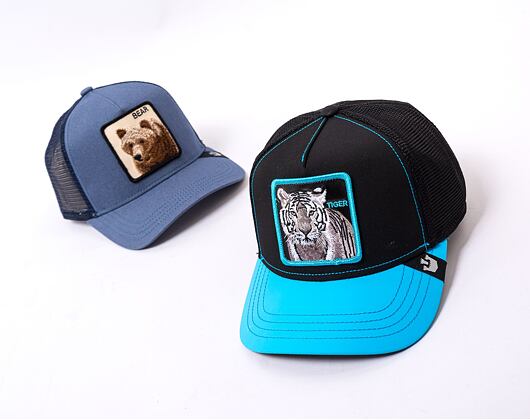 Kšiltovka Goorin 'Glow Cats Pack' - Blue Streak Black / Glow Blue