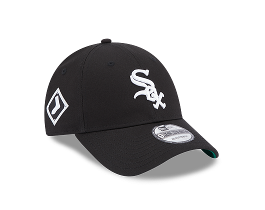 Kšiltovka New Era 9FORTY MLB Team Side Patch Chicago White Sox Black / Optic White