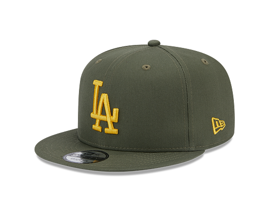 Kšiltovka New Era 9FIFTY MLB Side Patch Los Angeles Dodgers New Olive / Mellow Yellow