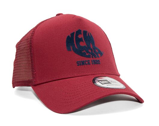 New Era 9FORTY Trucker Heritage Snapback Cardinal Cap