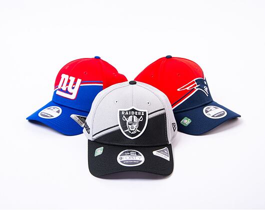 Kšiltovka New Era 9FORTY Stretch-Snap NFL Sideline 23 Las Vegas Raiders Team Colors