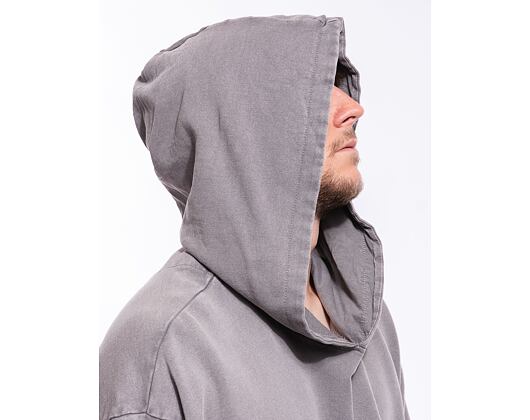 Mikina Brandit Acid Washed Oversized Hoody Asphalt