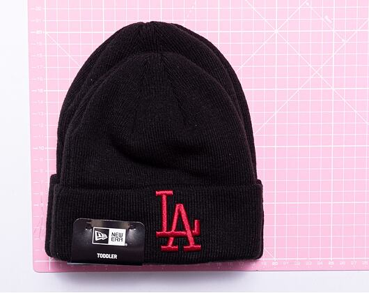 Dětský Kulich New Era MLB Kids League Essential Beanie Los Angeles Dodgers Black / Cardinal