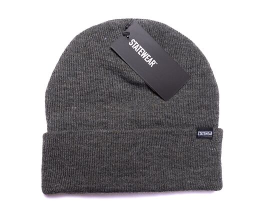 STATEWEAR Clint Beanie Dark Grey Melange