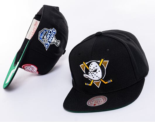 Kšiltovka Mitchell & Ness NHL Top Spot Snapback Anaheim Ducks Black