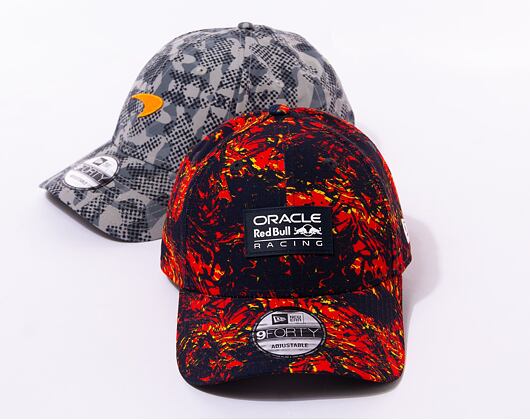 Kšiltovka New Era 9FORTY All-Over-Print Red Bull F1 Red Lava