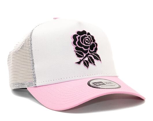 Kšiltovka New Era 9FORTY A-Frame Trucker Seasonal Color RFU Fondant Pink / White