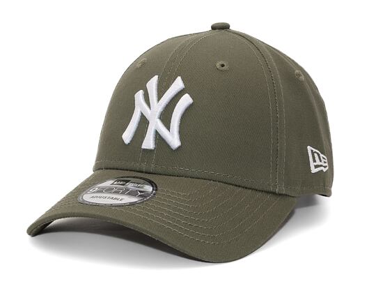 Kšiltovka New Era 9FORTY MLB Side Patch New York Yankees Cooperstown New Olive / White