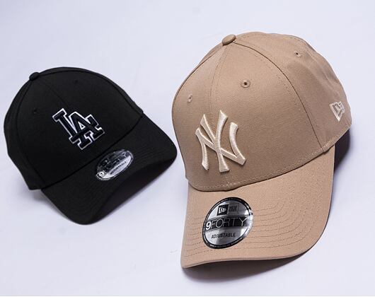 Kšiltovka New Era - 9FORTY League Essential - NY Yankees - Camel / Stone