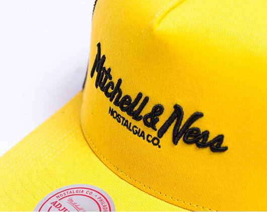 Kšiltovka Mitchell & Ness Pinscript Trucker Mustard/Black