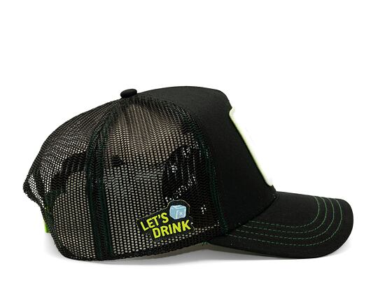 Kšiltovka Capslab - Trucker Mojito - Black / Lime Green