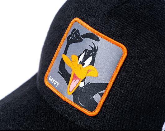 Kšiltovka Capslab Looney Tunes Trucker - Hyped Duffy Duck - Black / White