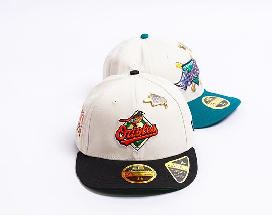 Kšiltovka New Era 59FIFTY Low Profile "Melted Cream" Pin - Baltimore Orioles - Cream