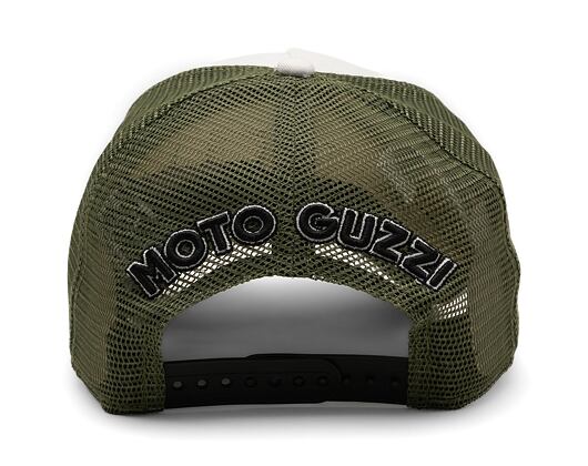 Kšiltovka New Era 9FORTY A-Frame Trucker Moto Guzzi - Olive / Black