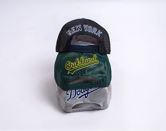 Kšiltovka New Era 9FORTY A-Frame Trucker MLB Logo Trucker Los Angeles Dodgers - Dark Royal / Graphit