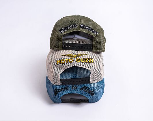 Kšiltovka New Era 9FORTY A-Frame Trucker Moto Guzzi - Olive / Black