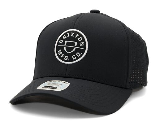 Kšiltovka Brixton Crest X MP Snapback - Black