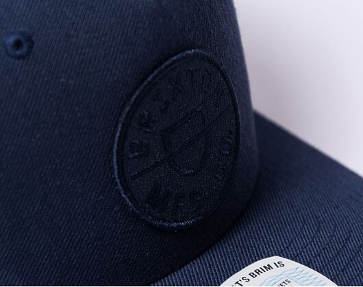 Kšiltovka Brixton Crest C MP Snapback - Washed Navy/Washed Navy