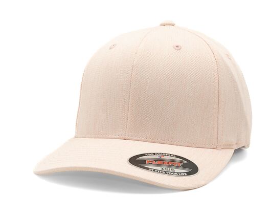 Kšiltovka Yupoong Flexfit Pastel Melange Cap Whisperpink