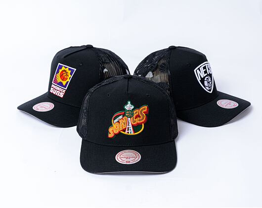 Kšiltovka NBA Monogram Trucker Hwc Seattle Supersonics Black