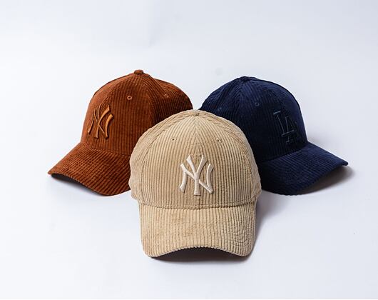 Kšiltovka New Era - 9FORTY Cord - NY Yankees - Beige