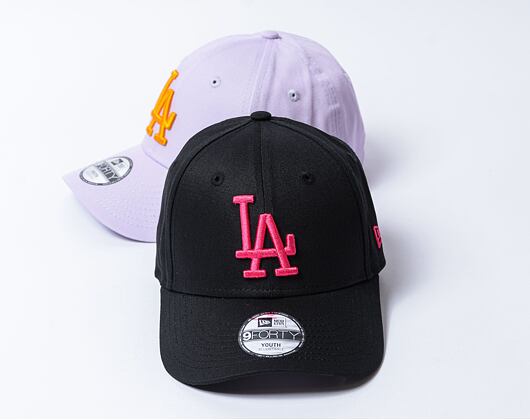 Dětská Kšiltovka New Era - 9FORTY League Essential - LA Dodgers - Black / Pink