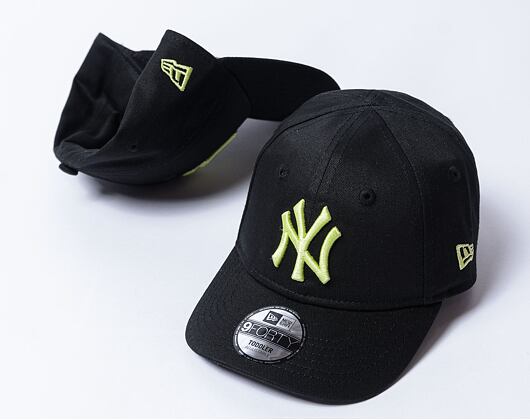 Dětská Kšiltovka New Era - 9FORTY League Essential - NY Yankees - Black / Neon Yellow